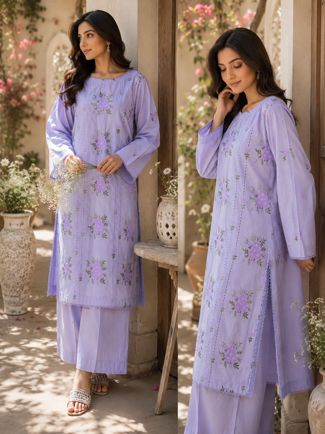 LILAC | Lawn Embroidered 2 PC